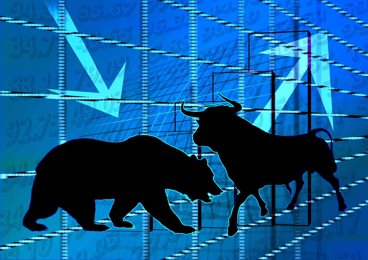 stock exchange, bull, bear-642896.jpg